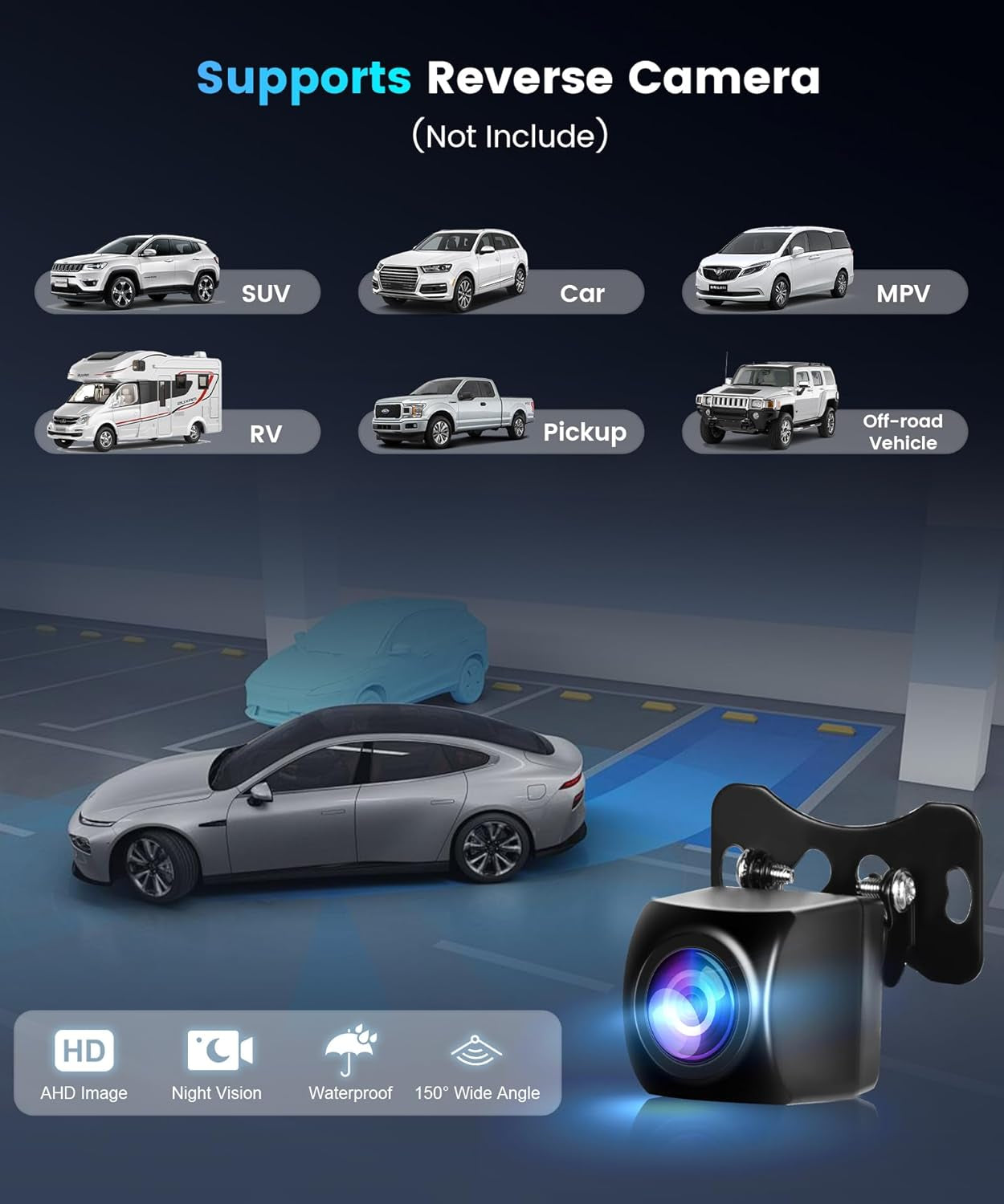 10.26 Inch Carplay Screen for Car, Portable Android Auto Car Stereo HD IPS Touch Screen,Wireless Car Play Screen with GPS Navigation & Voice Control, Mirror Link,Bluetooth,Fm Transmission,Aux