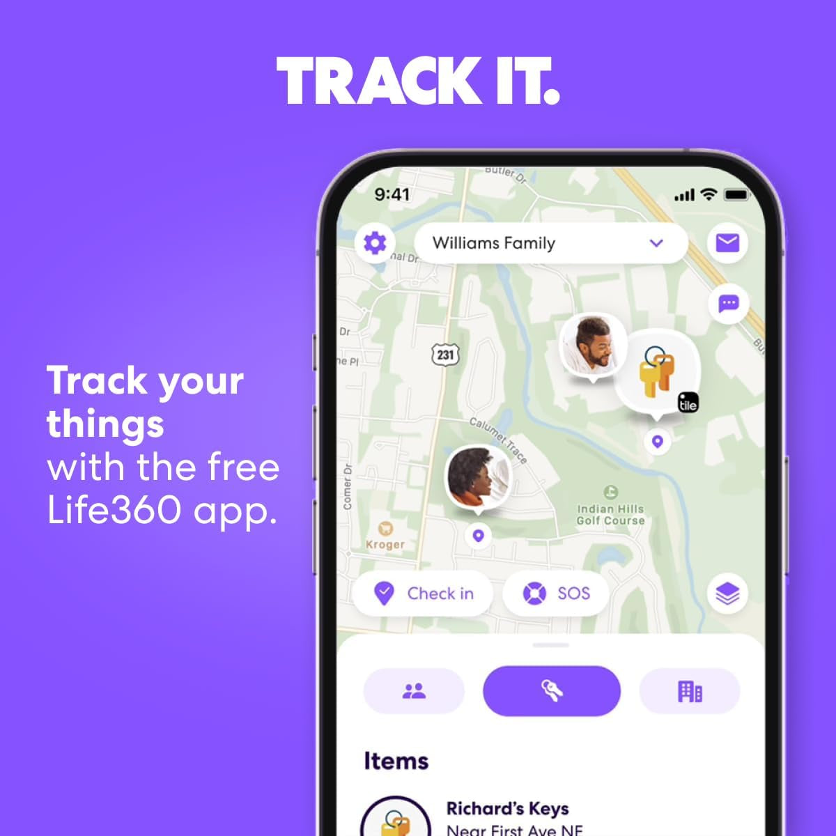 by Life360 Mate - Bluetooth Tracker, Keys Finder and Item Locator for Keys, Bags and More. Phone Finder, Both Ios and Android Compatible, Pack of 2 (Black/White)