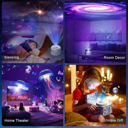 LED Night Light Galaxy Star Projector 4K HD 13 in 1 Planetarium Projector 360° Rotation for Bedroom Decor Children Gift