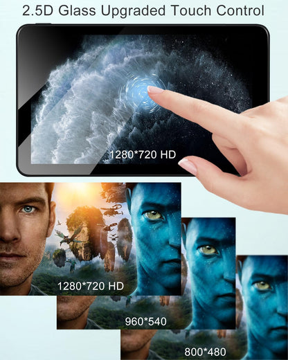 Wireless Apple Carplay Android Auto Screen for Car, 7" HD Touch Screen Car Stereo Portable Live Navigation Car Play Mirror Link Music Video Player Siri/Airplay/Aux/Fm/Radio