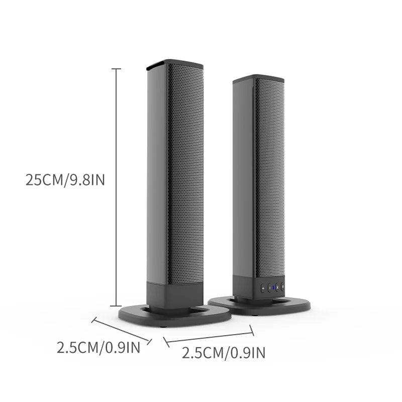 Powerful Soundbar Sound Radio Blaster Bar Audio TV PC Computer Subwoofer Wireless Home Theater Speaker