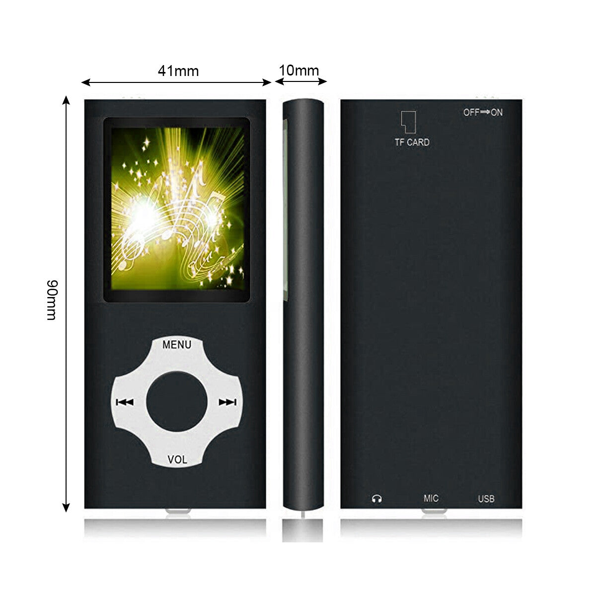 Bluetooth MP4/MP3 Lossless Music Player Radio Portable Sport Recorder +32GB Card