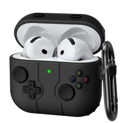 AirPods Earphone Case - 3D Gamepad Silicone Shockproof Cover for AirPods 1, 2, 3, Pro 2, and 2024 Models