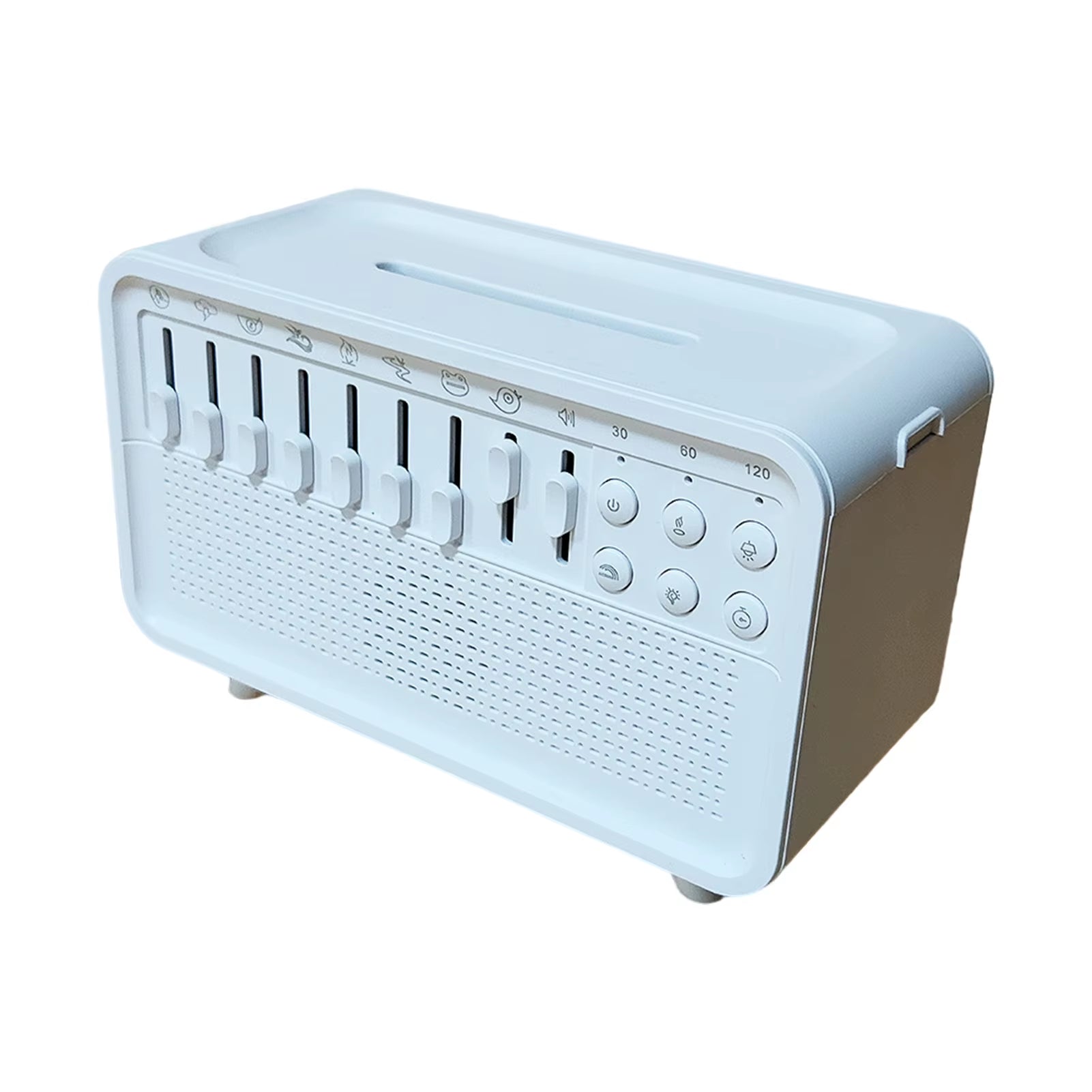 Portable White Noise Bluetooth Speaker Nature Sound Sleep Aid Music Box Wireless Stereo MP3 Music Player Support Timed Shutdown