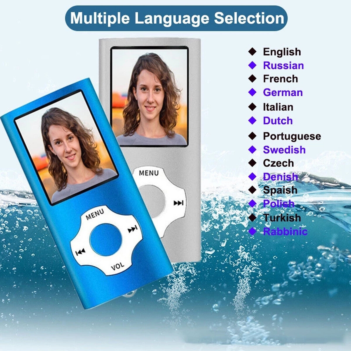 Bluetooth MP4/MP3 Lossless Music Player Radio Portable Sport Recorder +32GB Card