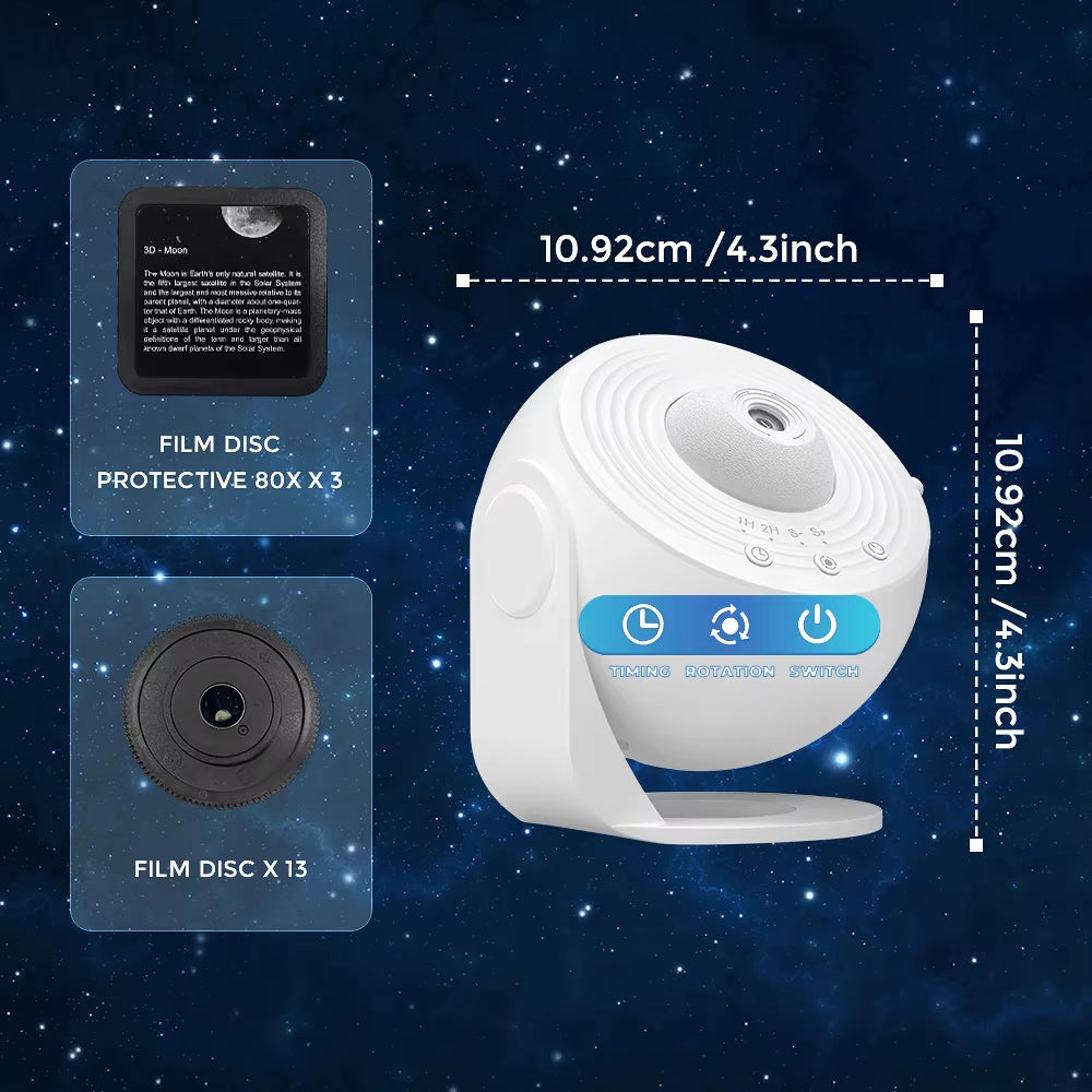 13 in 1 Star Projector, Planetarium Galaxy Projector for Bedroom, Aurora Projector, Night Light Projector for Kids Adults