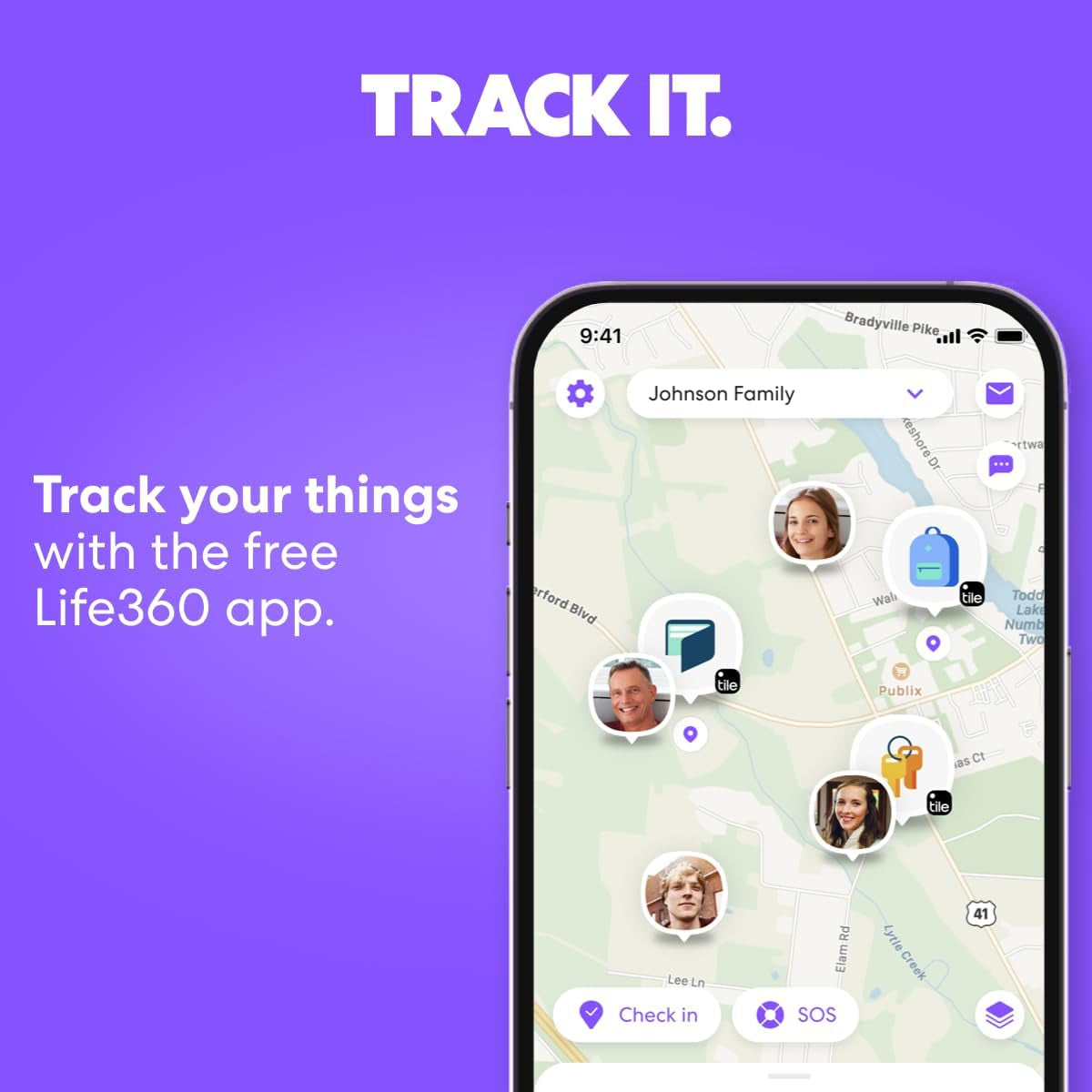 by Life360 Essentials - Bluetooth Trackers & Item Locators for Keys, Wallets, Remotes & More; Easily Find All Your Things. Both Ios and Android Compatible. 4-Pack (Mates/Slim/Sticker)